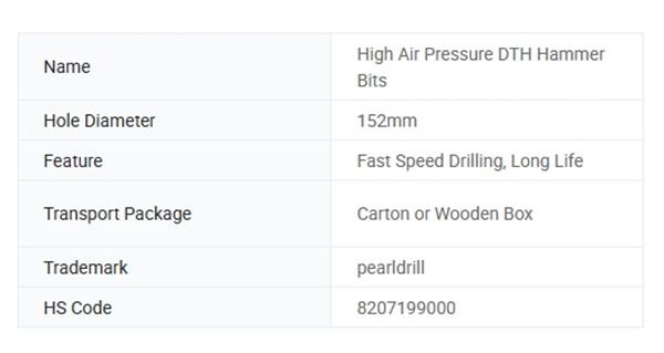 Pearldrill33 高气压潜孔锤钻头