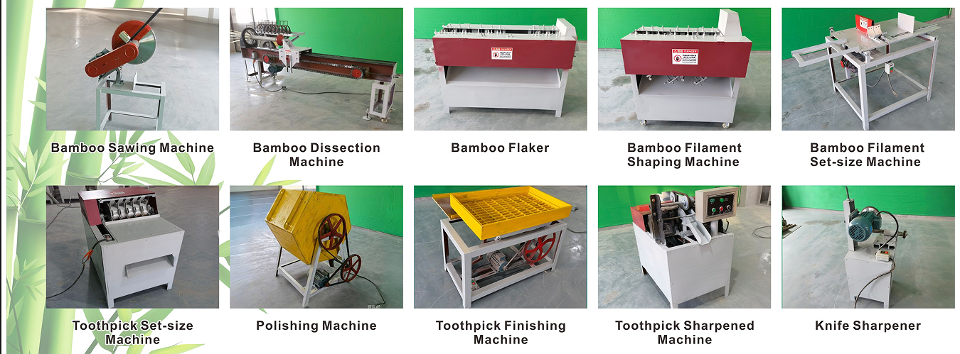 Bamboo toothpick making machine